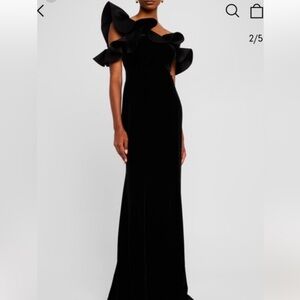 Rickie Freeman for Teri Jon Black Maxi Dress